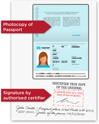 Sample Certified Passport